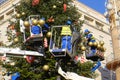 Setting up advent tree in Zagreb